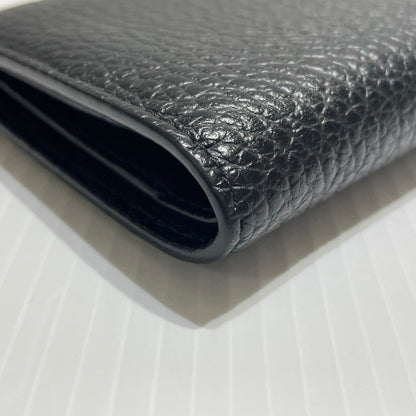 【中古品】【メンズ/レディース】 MAISON MARGIELA メゾン マルジェラ BIFOLD LEATHER WALLET S56UI0140 バイフォールド レザー ウォレット 二つ折り財布 200-260303-yo-08-tei カラー：ブラック 万代Net店