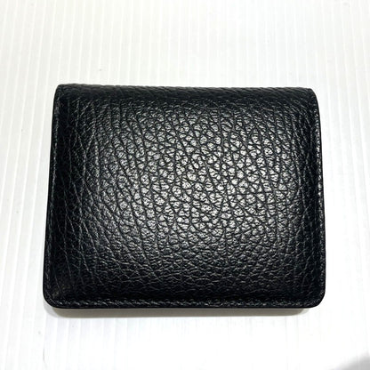【中古品】【メンズ/レディース】 MAISON MARGIELA メゾン マルジェラ BIFOLD LEATHER WALLET S56UI0140 バイフォールド レザー ウォレット 二つ折り財布 200-260303-yo-08-tei カラー：ブラック 万代Net店