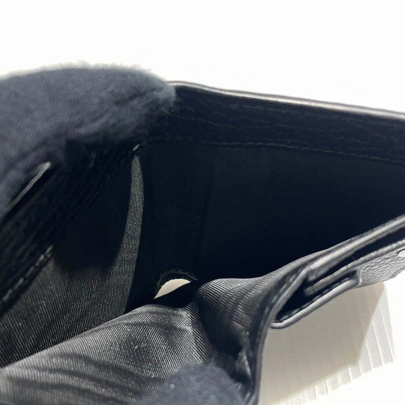 【中古品】【メンズ/レディース】 MAISON MARGIELA メゾン マルジェラ BIFOLD LEATHER WALLET S56UI0140 バイフォールド レザー ウォレット 二つ折り財布 200-260303-yo-08-tei カラー：ブラック 万代Net店