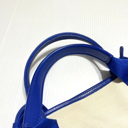 【中古品】【レディース】 BALENCIAGA バレンシアガ 2WAY NAVY CABAS XS SHOULDER BAG 390346 2ウェイ ネイビーカバ XS ショルダーバッグ カバン ハンドバッグ 180-260303-yo-05-tei カラー：ブルー 万代Net店