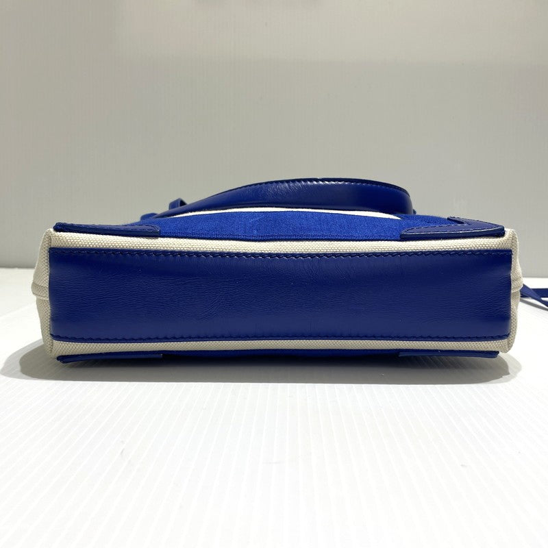 【中古品】【レディース】 BALENCIAGA バレンシアガ 2WAY NAVY CABAS XS SHOULDER BAG 390346 2ウェイ ネイビーカバ XS ショルダーバッグ カバン ハンドバッグ 180-260303-yo-05-tei カラー：ブルー 万代Net店