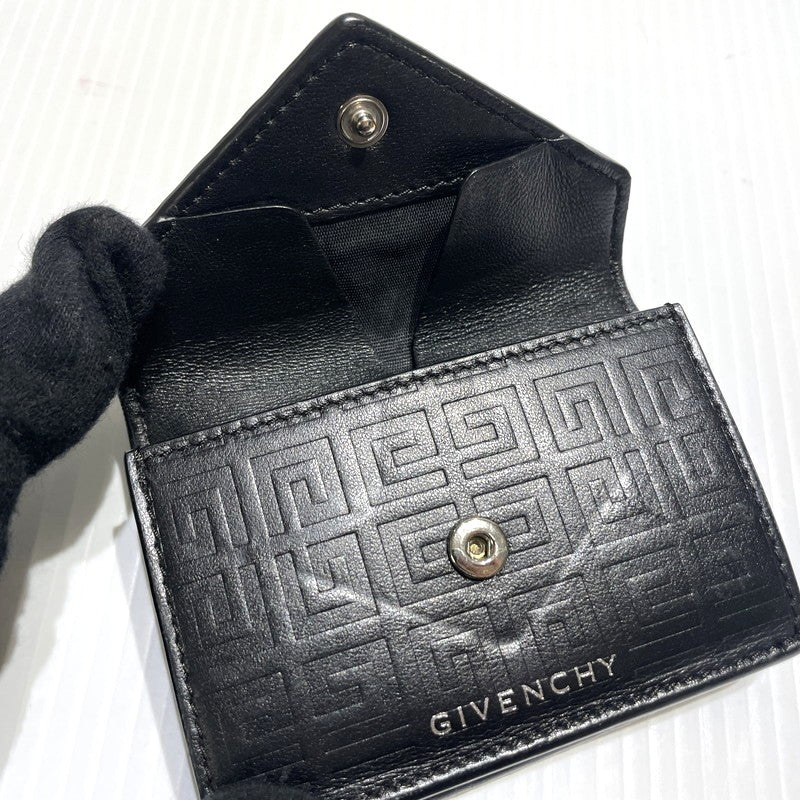 【中古品】【メンズ/レディース】 GIVENCHY ジバンシィ G-CUT COMPACT WALLET BB60K6B1J4 Gカット コンパクト ウォレット ミニ財布 181-260303-yo-07-tei カラー：ブラック 万代Net店