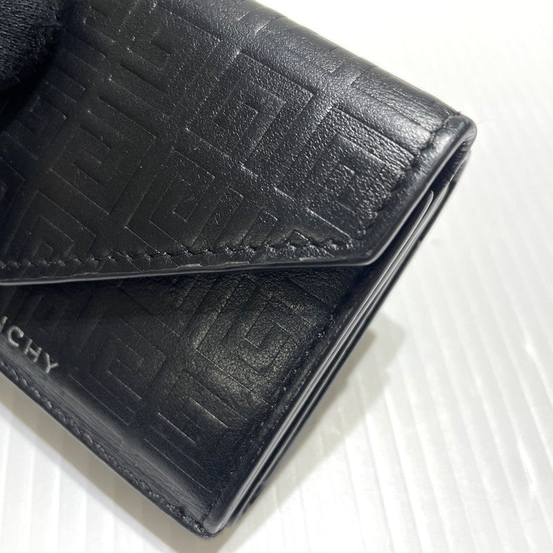【中古品】【メンズ/レディース】 GIVENCHY ジバンシィ G-CUT COMPACT WALLET BB60K6B1J4 Gカット コンパクト ウォレット ミニ財布 181-260303-yo-07-tei カラー：ブラック 万代Net店