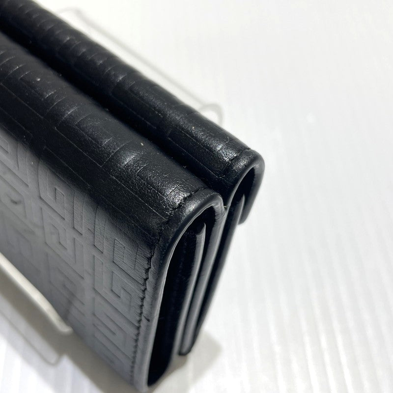 【中古品】【メンズ/レディース】 GIVENCHY ジバンシィ G-CUT COMPACT WALLET BB60K6B1J4 Gカット コンパクト ウォレット ミニ財布 181-260303-yo-07-tei カラー：ブラック 万代Net店