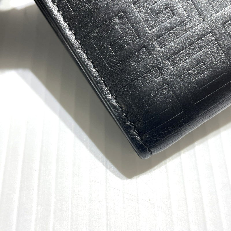 【中古品】【メンズ/レディース】 GIVENCHY ジバンシィ G-CUT COMPACT WALLET BB60K6B1J4 Gカット コンパクト ウォレット ミニ財布 181-260303-yo-07-tei カラー：ブラック 万代Net店