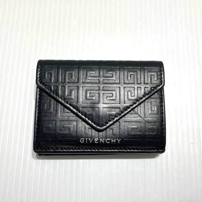 【中古品】【メンズ/レディース】 GIVENCHY ジバンシィ G-CUT COMPACT WALLET BB60K6B1J4 Gカット コンパクト ウォレット ミニ財布 181-260303-yo-07-tei カラー：ブラック 万代Net店