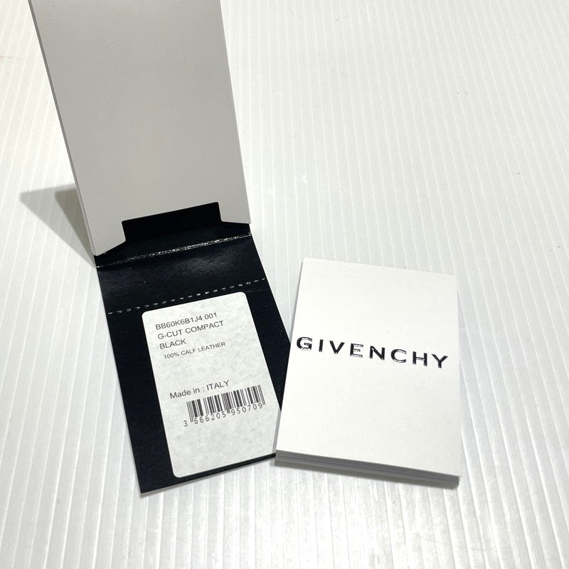 【中古品】【メンズ/レディース】 GIVENCHY ジバンシィ G-CUT COMPACT WALLET BB60K6B1J4 Gカット コンパクト ウォレット ミニ財布 181-260303-yo-07-tei カラー：ブラック 万代Net店