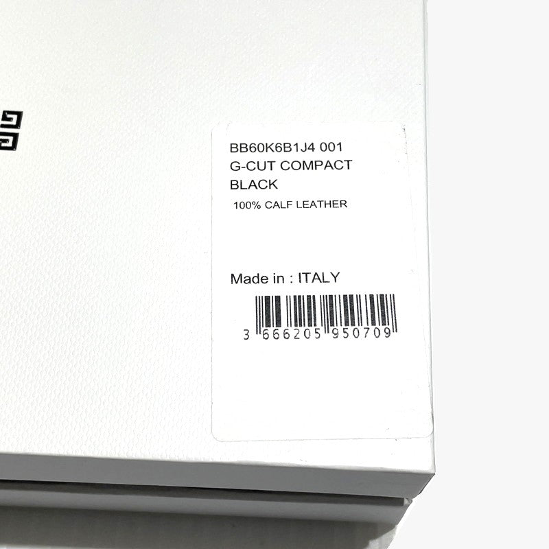【中古品】【メンズ/レディース】 GIVENCHY ジバンシィ G-CUT COMPACT WALLET BB60K6B1J4 Gカット コンパクト ウォレット ミニ財布 181-260303-yo-07-tei カラー：ブラック 万代Net店