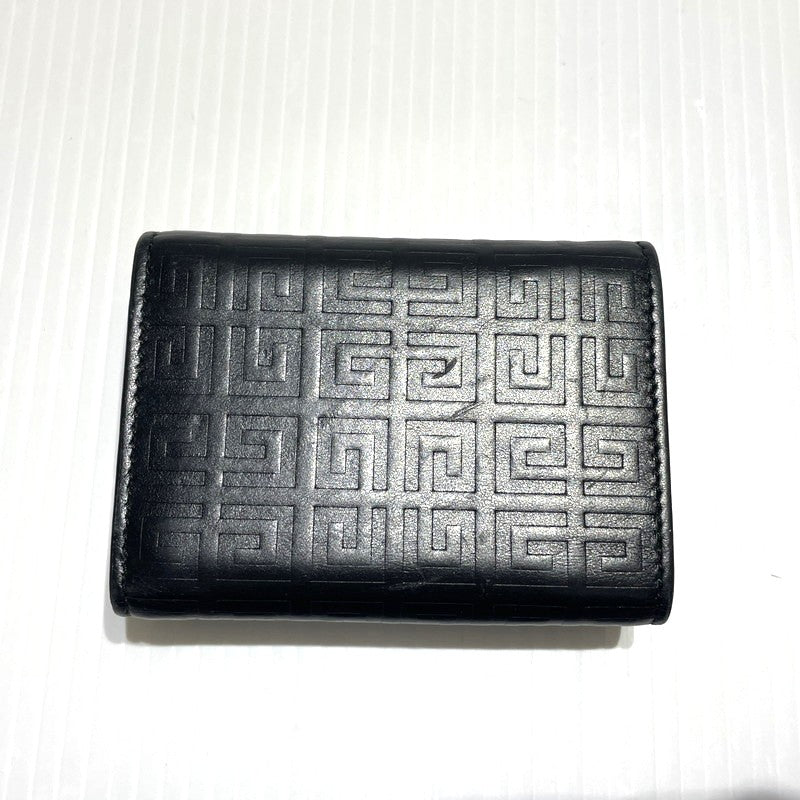 【中古品】【メンズ/レディース】 GIVENCHY ジバンシィ G-CUT COMPACT WALLET BB60K6B1J4 Gカット コンパクト ウォレット ミニ財布 181-260303-yo-07-tei カラー：ブラック 万代Net店