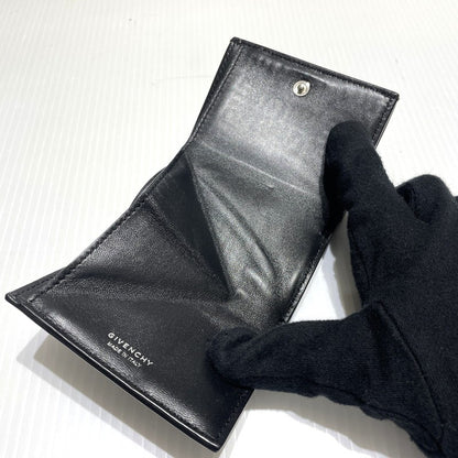 【中古品】【メンズ/レディース】 GIVENCHY ジバンシィ G-CUT COMPACT WALLET BB60K6B1J4 Gカット コンパクト ウォレット ミニ財布 181-260303-yo-07-tei カラー：ブラック 万代Net店