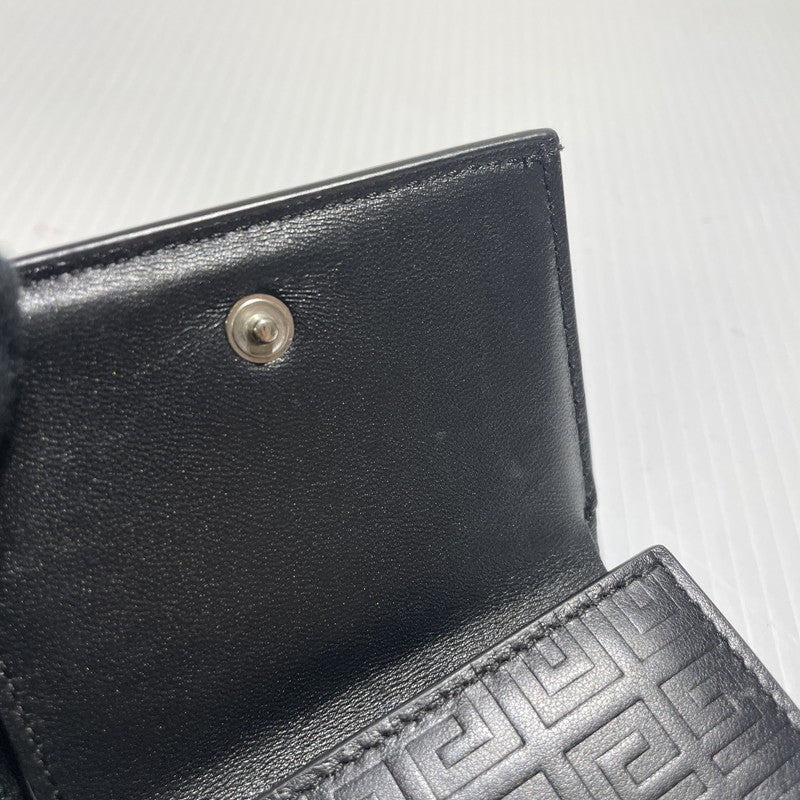【中古品】【メンズ/レディース】 GIVENCHY ジバンシィ G-CUT COMPACT WALLET BB60K6B1J4 Gカット コンパクト ウォレット ミニ財布 181-260303-yo-07-tei カラー：ブラック 万代Net店