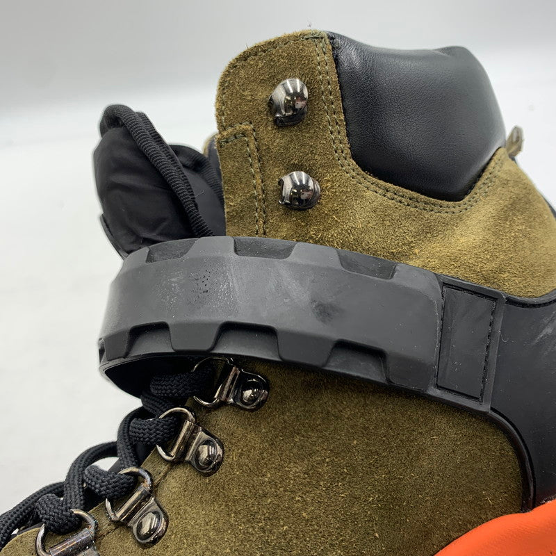 【中古品】【メンズ】 MONCLER モンクレール THE BUBBLE BOOTS バブルブーツ 靴 スエード 164-260228-ko-15-tei サイズ：41 カラー：カーキ 万代Net店