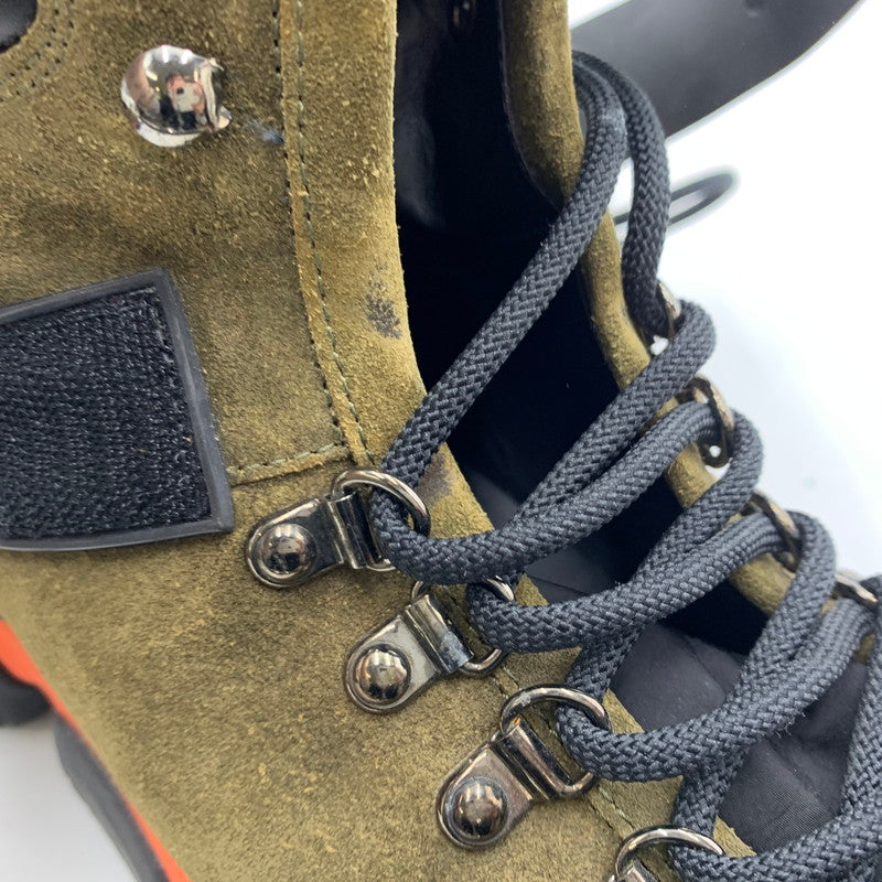 【中古品】【メンズ】 MONCLER モンクレール THE BUBBLE BOOTS バブルブーツ 靴 スエード 164-260228-ko-15-tei サイズ：41 カラー：カーキ 万代Net店