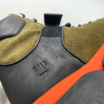 【中古品】【メンズ】 MONCLER モンクレール THE BUBBLE BOOTS バブルブーツ 靴 スエード 164-260228-ko-15-tei サイズ：41 カラー：カーキ 万代Net店