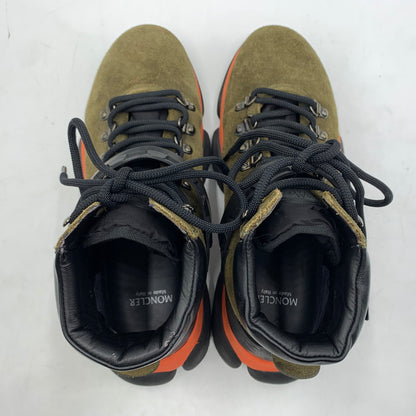 【中古品】【メンズ】 MONCLER モンクレール THE BUBBLE BOOTS バブルブーツ 靴 スエード 164-260228-ko-15-tei サイズ：41 カラー：カーキ 万代Net店