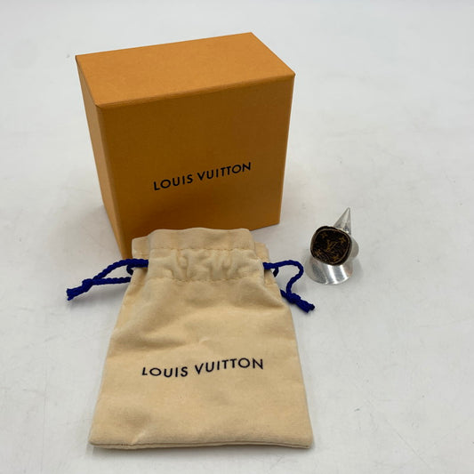 【現状渡し品】【メンズ】 LOUIS VUITTON ルイ・ヴィトン M00515 パドロック バーグモノグラム リング アクセサリー 指輪 ジュエリー 179-260228-ko-03-tei サイズ：M カラー：シルバー 19号 万代Net店