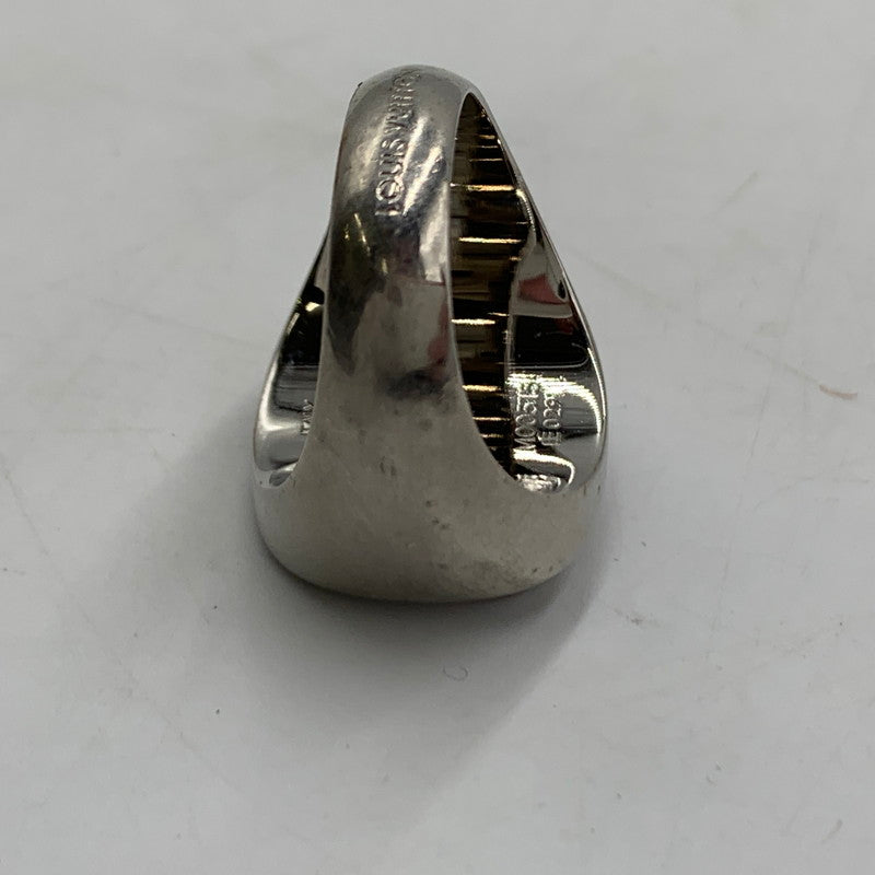 【現状渡し品】【メンズ】 LOUIS VUITTON ルイ・ヴィトン M00515 パドロック バーグモノグラム リング アクセサリー 指輪 ジュエリー 179-260228-ko-03-tei サイズ：M カラー：シルバー 19号 万代Net店