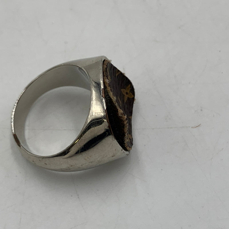 【現状渡し品】【メンズ】 LOUIS VUITTON ルイ・ヴィトン M00515 パドロック バーグモノグラム リング アクセサリー 指輪 ジュエリー 179-260228-ko-03-tei サイズ：M カラー：シルバー 19号 万代Net店