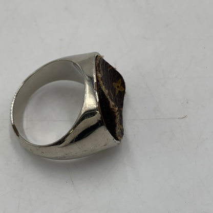 【現状渡し品】【メンズ】 LOUIS VUITTON ルイ・ヴィトン M00515 パドロック バーグモノグラム リング アクセサリー 指輪 ジュエリー 179-260228-ko-03-tei サイズ：M カラー：シルバー 19号 万代Net店