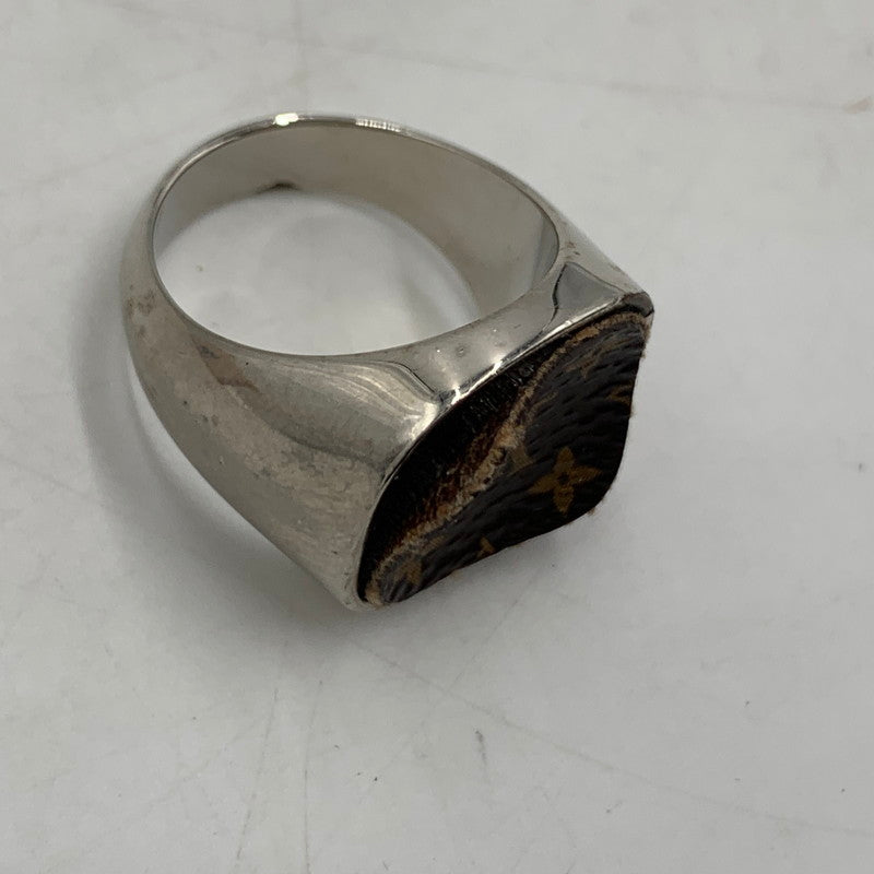 【現状渡し品】【メンズ】 LOUIS VUITTON ルイ・ヴィトン M00515 パドロック バーグモノグラム リング アクセサリー 指輪 ジュエリー 179-260228-ko-03-tei サイズ：M カラー：シルバー 19号 万代Net店