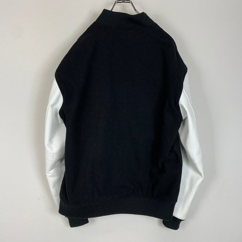 【中古品】【メンズ】 SOPH ソフ 23AW LEATHER SLEEVE VARSITY JACKET SOPH-232018 レザー スリーブ ヴァーシティ ジャケット アウター 142-260301-ko-01-fuzh サイズ：L カラー：ブラック/ホワイト 万代Net店