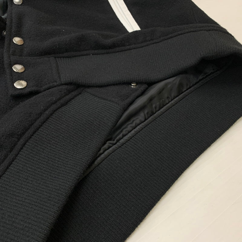【中古品】【メンズ】 SOPH ソフ 23AW LEATHER SLEEVE VARSITY JACKET SOPH-232018 レザー スリーブ ヴァーシティ ジャケット アウター 142-260301-ko-01-fuzh サイズ：L カラー：ブラック/ホワイト 万代Net店