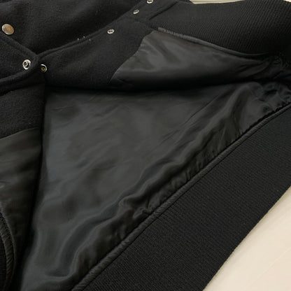 【中古品】【メンズ】 SOPH ソフ 23AW LEATHER SLEEVE VARSITY JACKET SOPH-232018 レザー スリーブ ヴァーシティ ジャケット アウター 142-260301-ko-01-fuzh サイズ：L カラー：ブラック/ホワイト 万代Net店