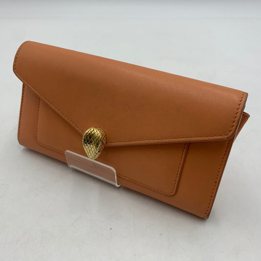 【中古品】【レディース】 BVLGARI ブルガリ セルペンティ フォーエバー ラージウォレット 財布 181-260228-ko-05-tei カラー：コーラル 万代Net店