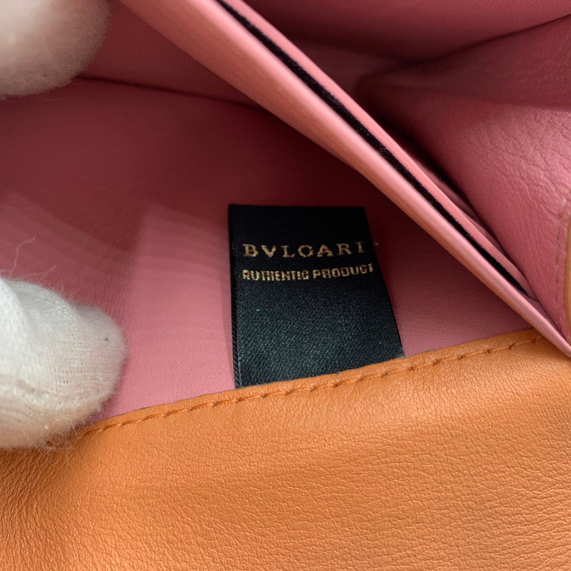 【中古品】【レディース】 BVLGARI ブルガリ セルペンティ フォーエバー ラージウォレット 財布 181-260228-ko-05-tei カラー：コーラル 万代Net店