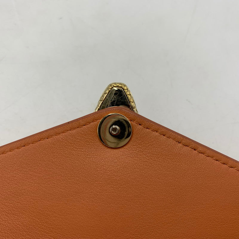 【中古品】【レディース】 BVLGARI ブルガリ セルペンティ フォーエバー ラージウォレット 財布 181-260228-ko-05-tei カラー：コーラル 万代Net店