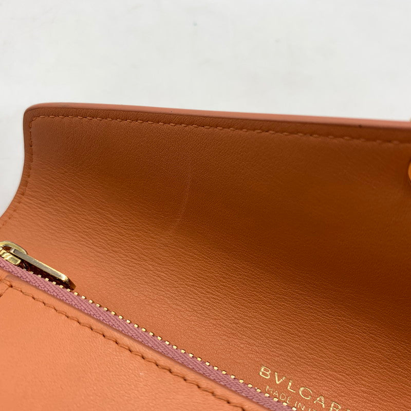 【中古品】【レディース】 BVLGARI ブルガリ セルペンティ フォーエバー ラージウォレット 財布 181-260228-ko-05-tei カラー：コーラル 万代Net店