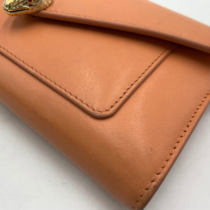 【中古品】【レディース】 BVLGARI ブルガリ セルペンティ フォーエバー ラージウォレット 財布 181-260228-ko-05-tei カラー：コーラル 万代Net店