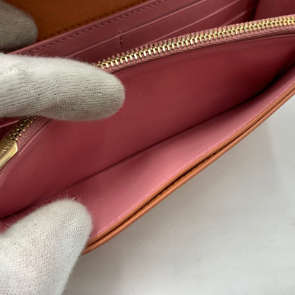 【中古品】【レディース】 BVLGARI ブルガリ セルペンティ フォーエバー ラージウォレット 財布 181-260228-ko-05-tei カラー：コーラル 万代Net店
