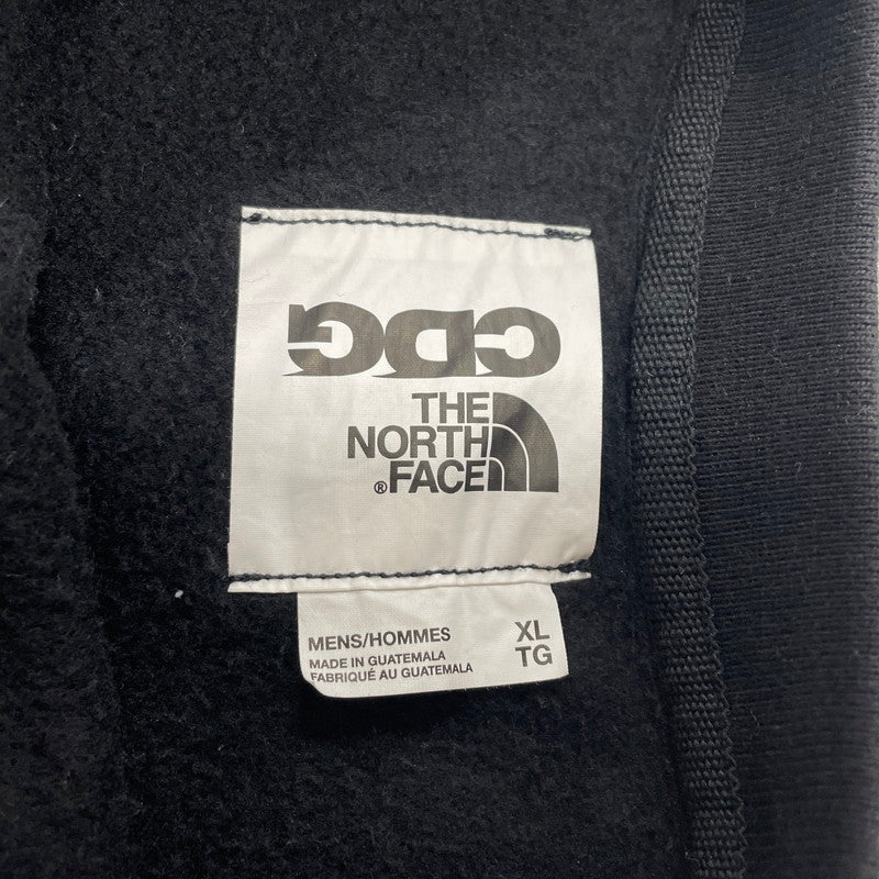 【中古品】【メンズ】 THE NORTH FACE ザ・ノースフェイス × COMME des GARCONS コムデギャルソン 別注 コラボ CREW NECK SWEAT NT02602CD クルーネック スウェット トップス トレーナー 144-260301-ko-19-tei サイズ：XL カラー：ブラック 万代Net店