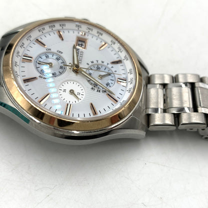 【中古品】【メンズ】 CITIZEN シチズン Exceed ECO-DRIVE AT8074-55 エクシード エコドライブ 腕時計 電波ソーラー 197-260404-ko-08-tei カラー：シルバー/ゴールド 万代Net店