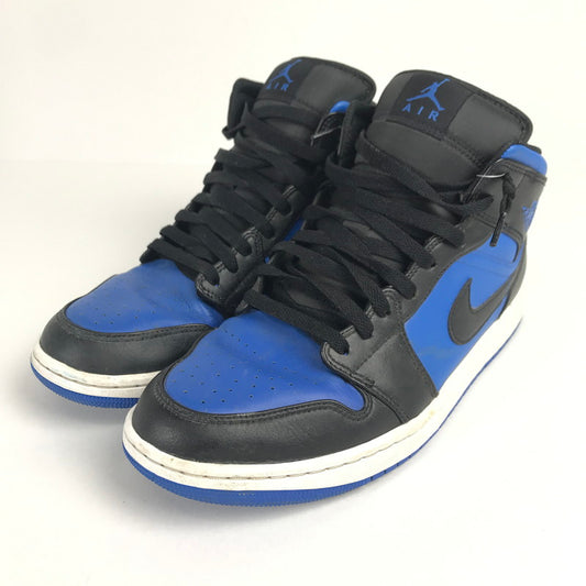 【中古品】【メンズ】 NIKE ナイキ DQ8426-042 AIR JORDAN 1 MID "BLACK WHITE ROYAL BLUE" スニーカー 靴 160-260514-ky-02-teih サイズ：28.5cm カラー：ブルー 万代Net店