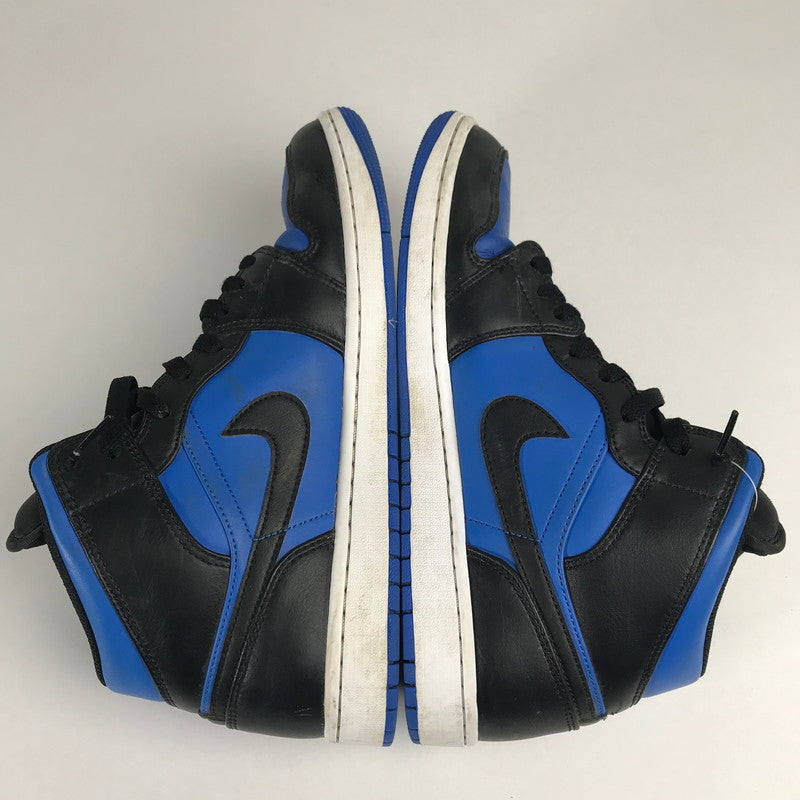【中古品】【メンズ】 NIKE ナイキ DQ8426-042 AIR JORDAN 1 MID "BLACK WHITE ROYAL BLUE" スニーカー 靴 160-260514-ky-02-teih サイズ：28.5cm カラー：ブルー 万代Net店