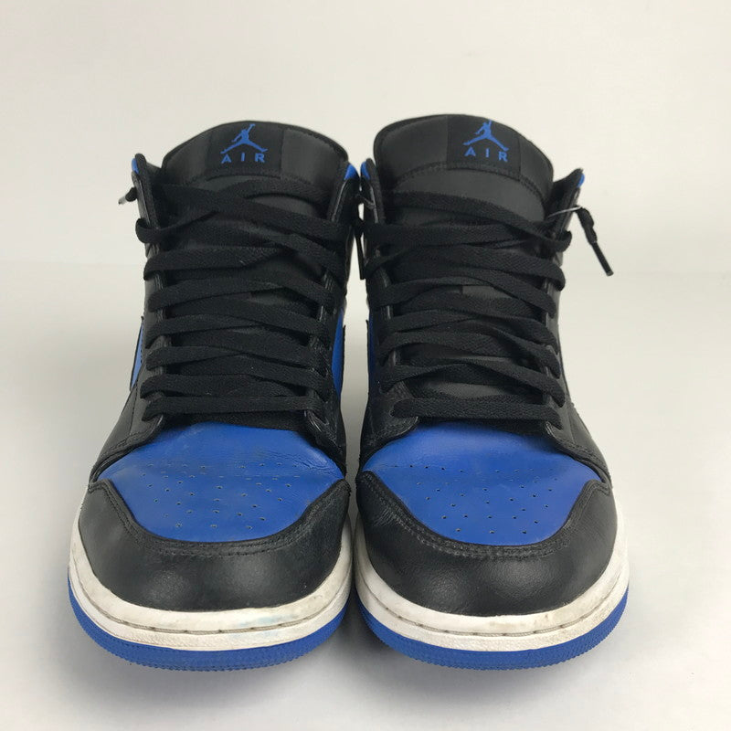 【中古品】【メンズ】 NIKE ナイキ DQ8426-042 AIR JORDAN 1 MID "BLACK WHITE ROYAL BLUE" スニーカー 靴 160-260514-ky-02-teih サイズ：28.5cm カラー：ブルー 万代Net店