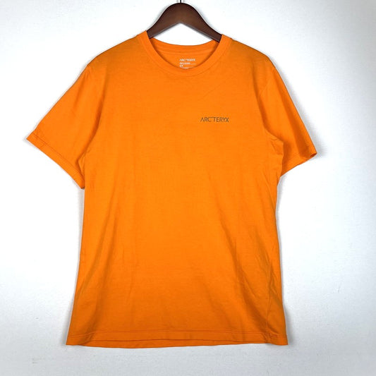 【中古品】【メンズ】 ARC'TERYX アークテリクス KRAGG SL COTTON BLURRED BIRD X000009538 クラッグ SL コットン ブラード バード ショートスリーブ Tシャツ 半袖 トップス 店舗限定 144-260228-yo-07-tei サイズ：S カラー：オレンジ 万代Net店