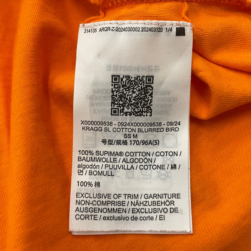 【中古品】【メンズ】 ARC'TERYX アークテリクス KRAGG SL COTTON BLURRED BIRD X000009538 クラッグ SL コットン ブラード バード ショートスリーブ Tシャツ 半袖 トップス 店舗限定 144-260228-yo-07-tei サイズ：S カラー：オレンジ 万代Net店
