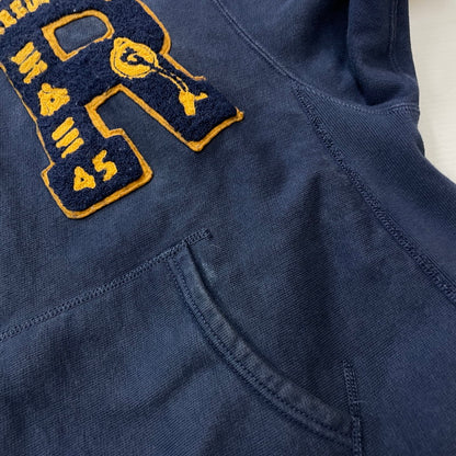 【中古品】【メンズ】 RECOGNIZE レコグナイズ RCG PACHED HOODIE パッチド フーディ 長袖 トップス プルオーバー パーカー 147-260228-yo-10-tei サイズ：L カラー：ネイビー 万代Net店