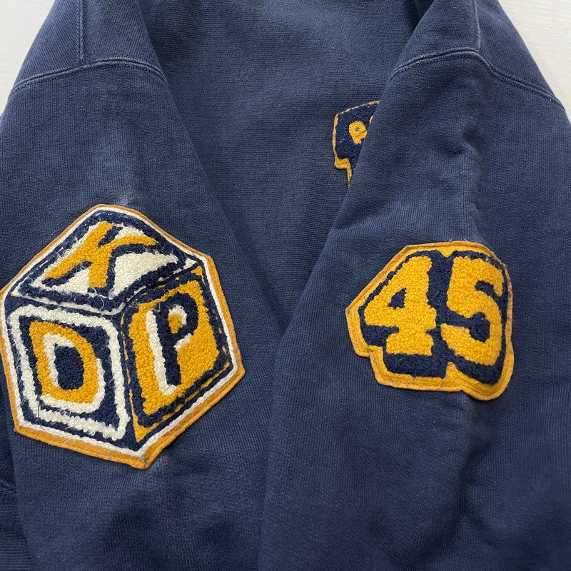 【中古品】【メンズ】 RECOGNIZE レコグナイズ RCG PACHED HOODIE パッチド フーディ 長袖 トップス プルオーバー パーカー 147-260228-yo-10-tei サイズ：L カラー：ネイビー 万代Net店