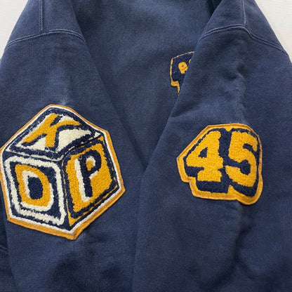 【中古品】【メンズ】 RECOGNIZE レコグナイズ RCG PACHED HOODIE パッチド フーディ 長袖 トップス プルオーバー パーカー 147-260228-yo-10-tei サイズ：L カラー：ネイビー 万代Net店