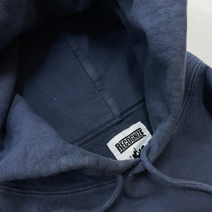 【中古品】【メンズ】 RECOGNIZE レコグナイズ RCG PACHED HOODIE パッチド フーディ 長袖 トップス プルオーバー パーカー 147-260228-yo-10-tei サイズ：L カラー：ネイビー 万代Net店