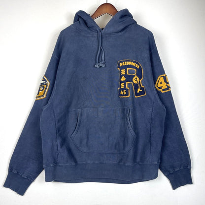 【中古品】【メンズ】 RECOGNIZE レコグナイズ RCG PACHED HOODIE パッチド フーディ 長袖 トップス プルオーバー パーカー 147-260228-yo-10-tei サイズ：L カラー：ネイビー 万代Net店