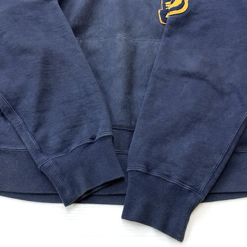【中古品】【メンズ】 RECOGNIZE レコグナイズ RCG PACHED HOODIE パッチド フーディ 長袖 トップス プルオーバー パーカー 147-260228-yo-10-tei サイズ：L カラー：ネイビー 万代Net店