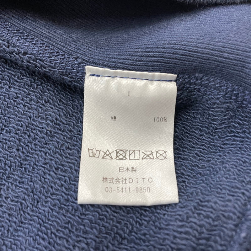 【中古品】【メンズ】 RECOGNIZE レコグナイズ RCG PACHED HOODIE パッチド フーディ 長袖 トップス プルオーバー パーカー 147-260228-yo-10-tei サイズ：L カラー：ネイビー 万代Net店