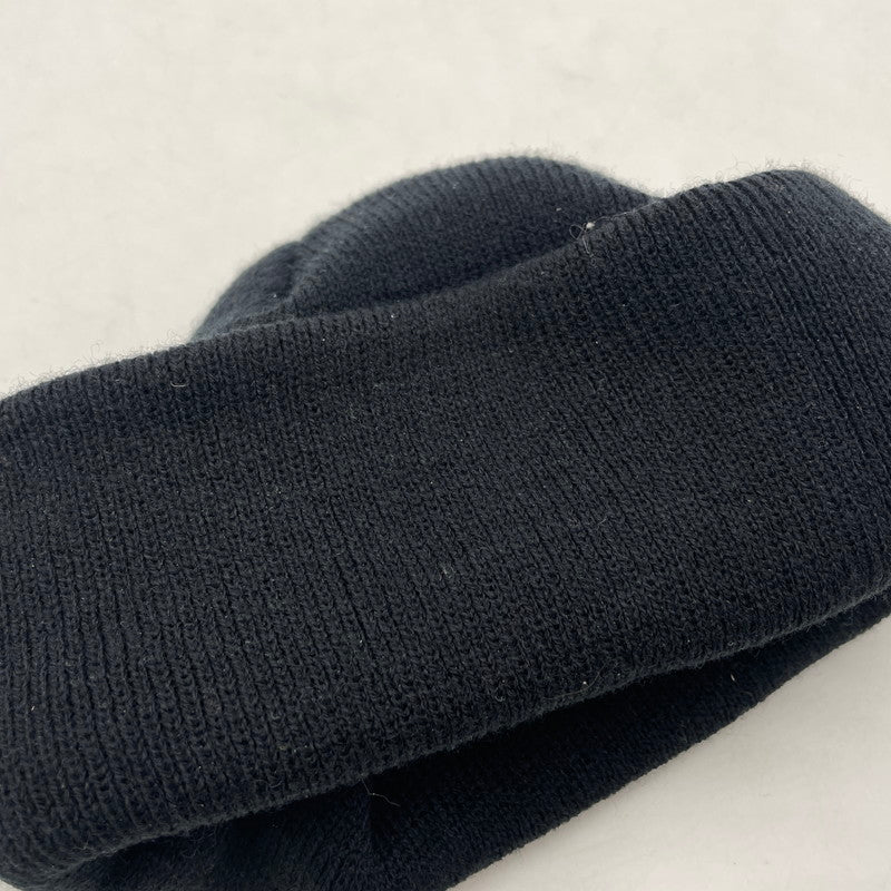 【中古品】【メンズ/レディース】 EMOTIONALLY UNAVAILABLE エモーショナリー アンアベイラブル LOGO BEANIE EU-YS1-0000-054 ロゴ ビーニー ニット帽 185-260228-yo-01-tei サイズ：F カラー：ブラック 万代Net店