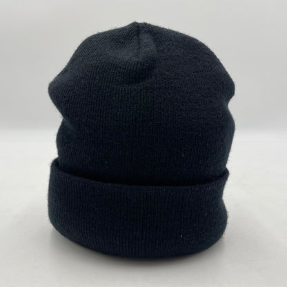 【中古品】【メンズ/レディース】 EMOTIONALLY UNAVAILABLE エモーショナリー アンアベイラブル LOGO BEANIE EU-YS1-0000-054 ロゴ ビーニー ニット帽 185-260228-yo-01-tei サイズ：F カラー：ブラック 万代Net店