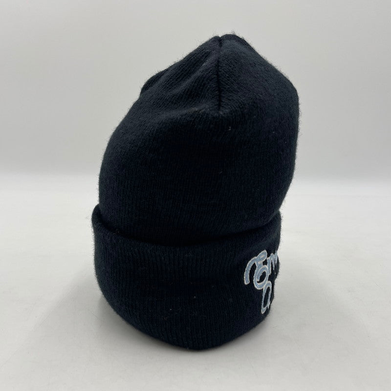 【中古品】【メンズ/レディース】 EMOTIONALLY UNAVAILABLE エモーショナリー アンアベイラブル LOGO BEANIE EU-YS1-0000-054 ロゴ ビーニー ニット帽 185-260228-yo-01-tei サイズ：F カラー：ブラック 万代Net店